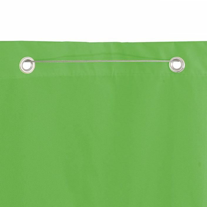 Écran de balcon Vert clair 100x240 cm Tissu Oxford - Photo n°4