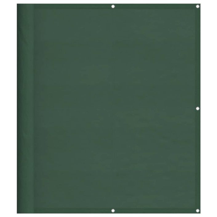 Écran de balcon vert foncé 120x700 cm 100% polyester oxford - Photo n°1