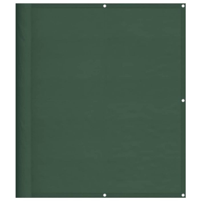 Écran de balcon vert foncé 120x800 cm 100% polyester oxford - Photo n°1