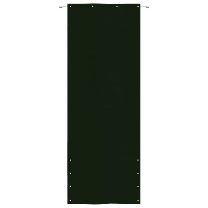 Écran de balcon Vert foncé 80x240 cm Tissu Oxford - Photo n°2