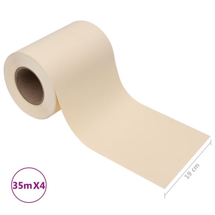 Écrans d'intimité de jardin 4 pcs PVC 35x0,19 m Crème - Photo n°10