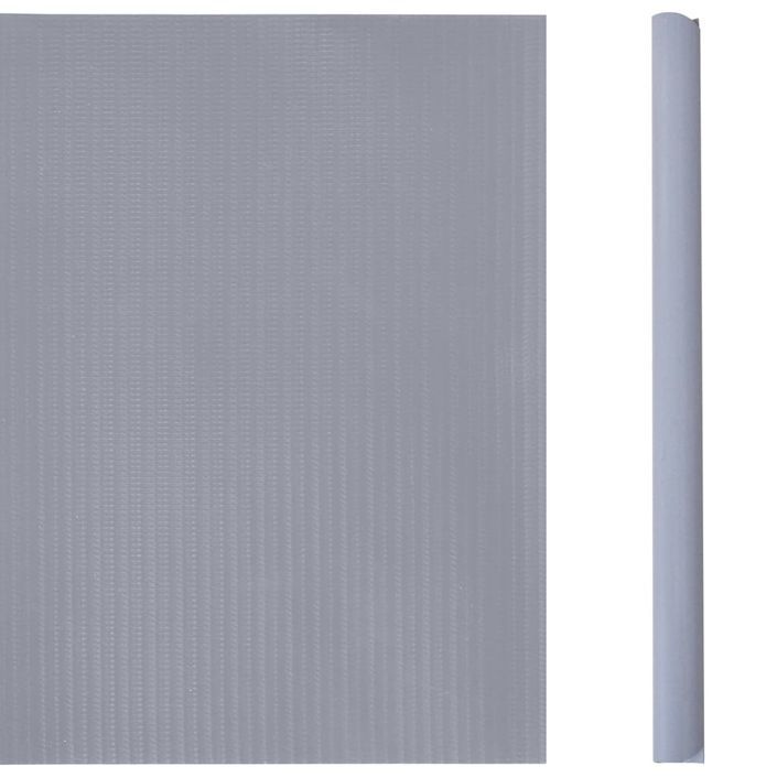 Écrans d'intimité de jardin 4 pcs PVC 35x0,19 m Gris clair mat - Photo n°5