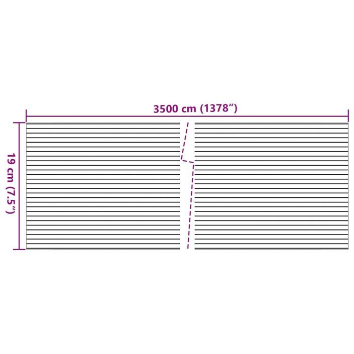 Écrans d'intimités de jardin 2 pcs aspect gravier de marbre PVC - Photo n°8