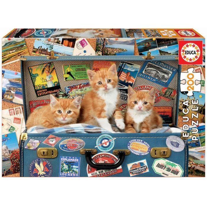 EDUCA 200 petits chats voyage - Photo n°1