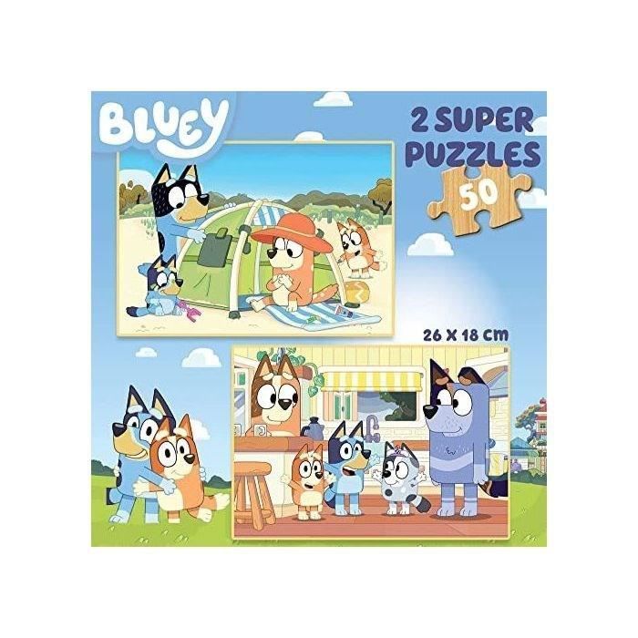 EDUCA - Bluey Puzzle bois 2x50 - Photo n°2