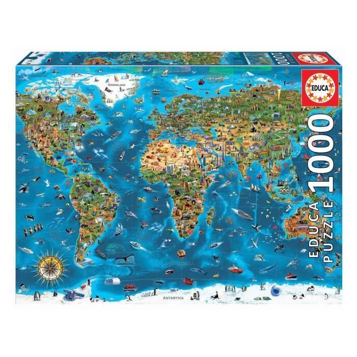 EDUCA - Puzzle - 1000 merveilles du monde - Photo n°2