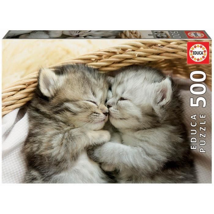 EDUCA - Puzzle - 500 Doux chatons - Photo n°1
