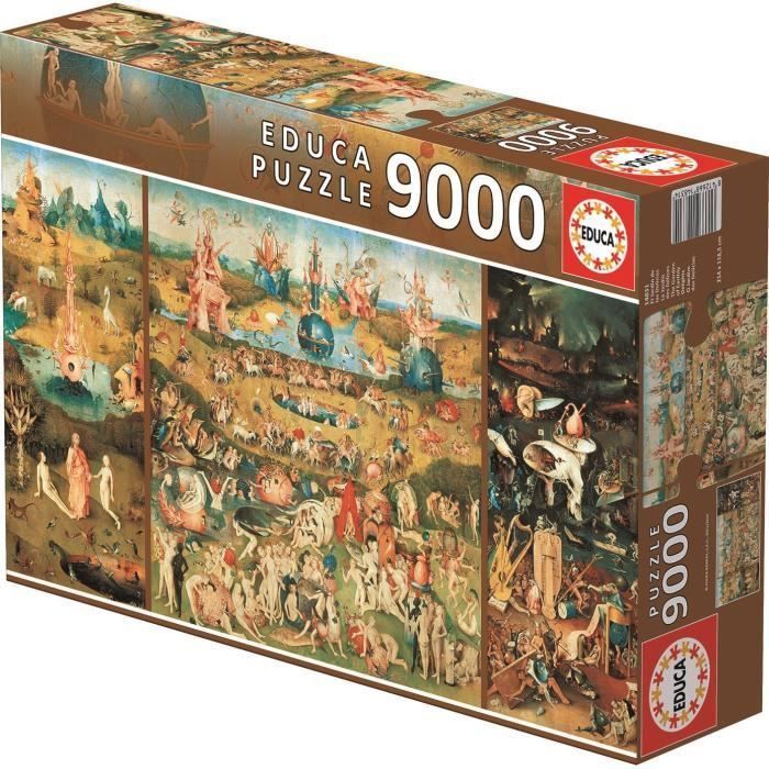 EDUCA Puzzle Jardin des Délices 9000 Pieces - Photo n°1