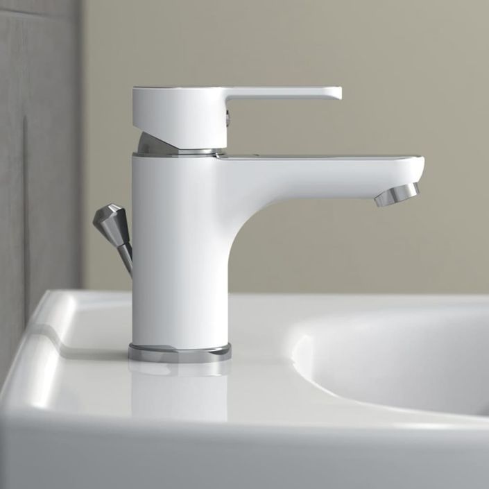 EISL Mitigeur de lavabo DIZIANI blanc-chrome - Photo n°4