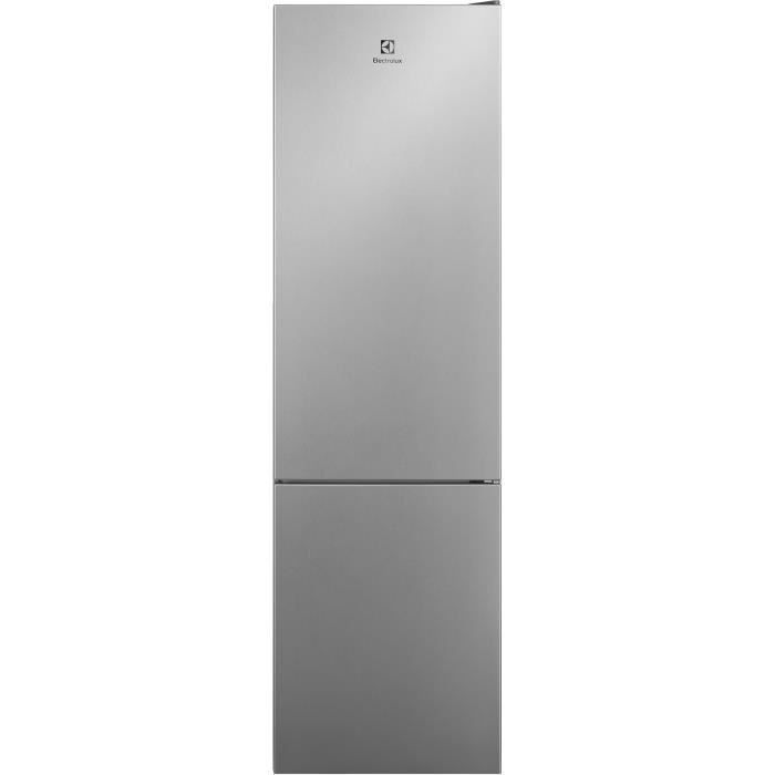 ELECTROLUX LNT5MF36U0 - Réfrigérateur congélateur bas - 360L (266+94)- Froid ventilé - No Frost - A+ - H201 x L60cm - Inox - Photo n°1