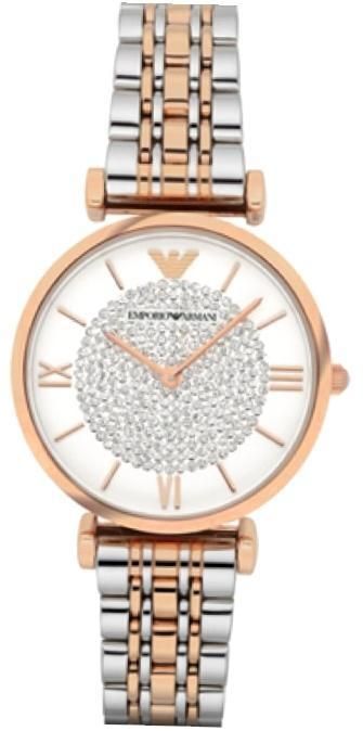 Emporio Armani Gianni-t-bar S/s Case Ip Rose Gold Two-tone Bracelet 32mm Wr 3 Atm AR1926 - Photo n°1