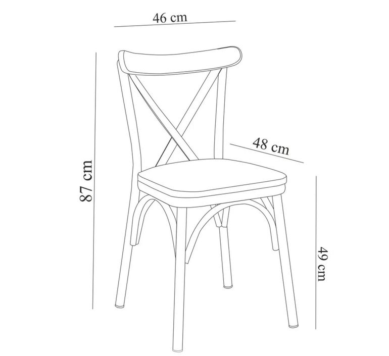 Ensemble 1 table extensible 4 chaises et 1 banc naturel et noir Kontante - Photo n°14