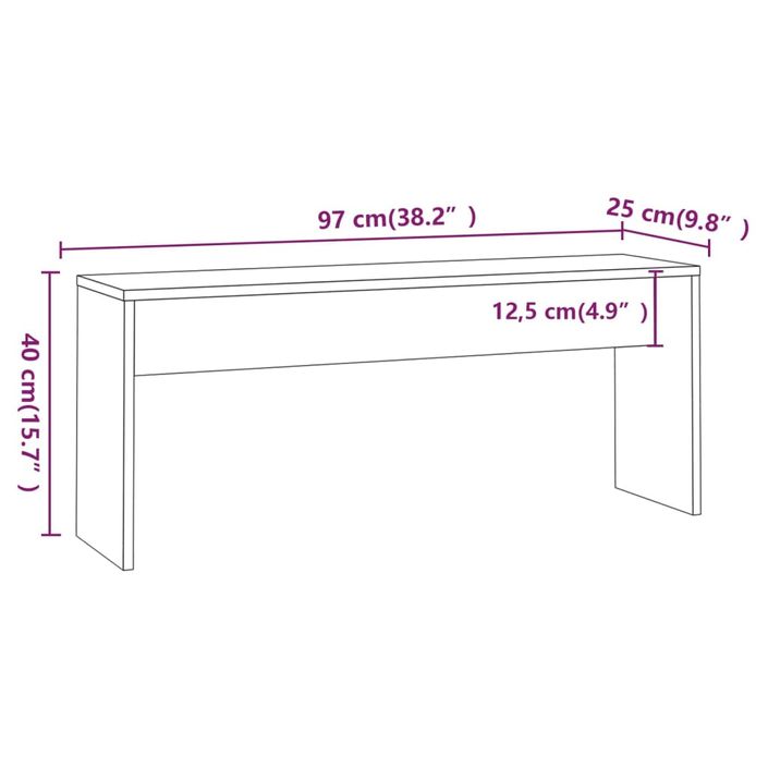 Ensemble à manger 3 pcs Blanc Bois d'ingénierie - Photo n°11