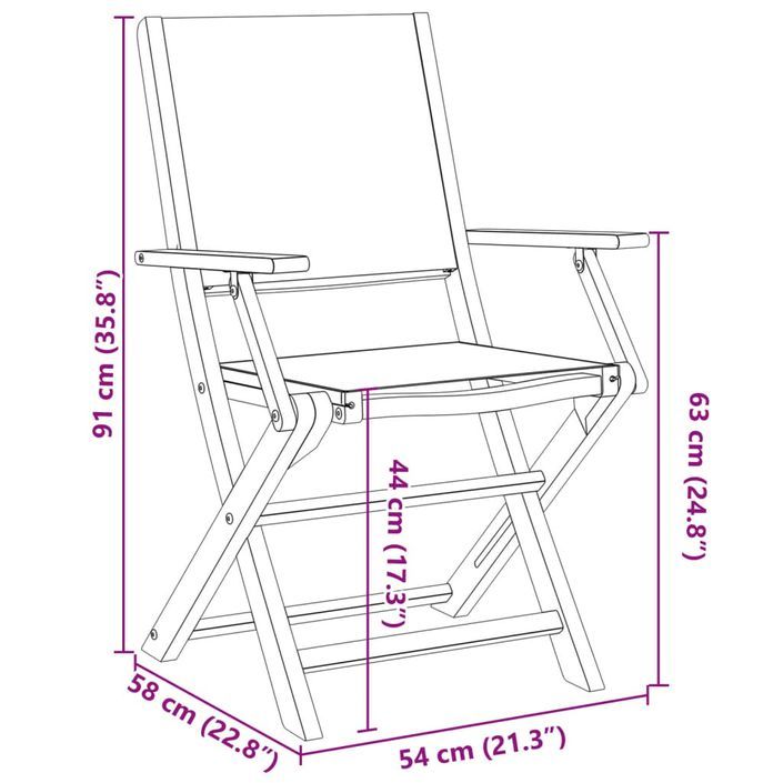 Ensemble à manger de jardin 5 pcs beige tissu et bois massif - Photo n°12