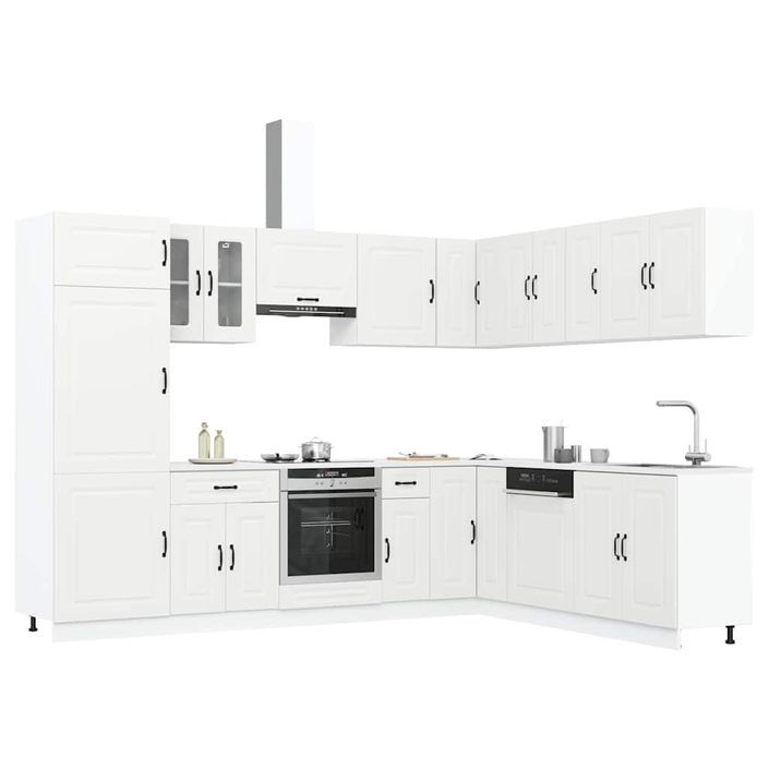 Ensemble d'armoires de cuisine 14 pcs Kalmar bois d'ingénierie - Photo n°1