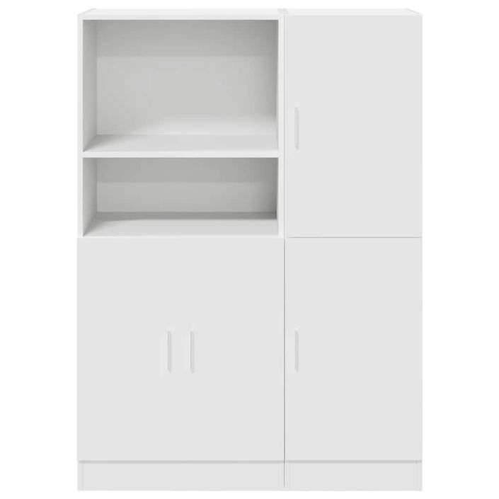 Ensemble d'armoires de cuisine 2 pcs blanc bois d'ingénierie - Photo n°4