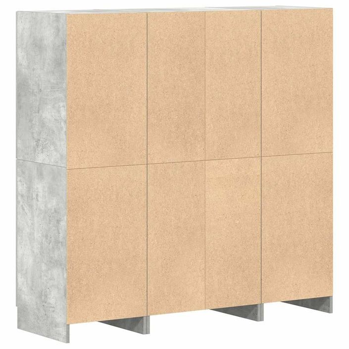 Ensemble d'armoires de cuisine 3 pcs gris béton - Photo n°9