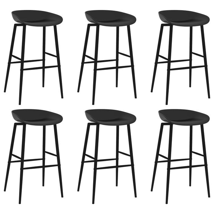 Ensemble de bar 7 pcs Blanc et noir 8 - Photo n°6