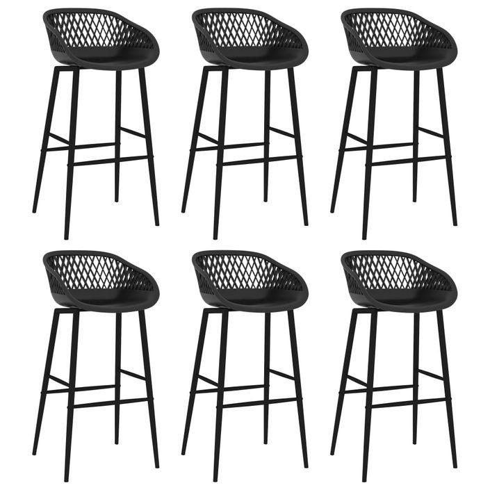 Ensemble de bar 7 pcs Blanc et noir 7 - Photo n°5