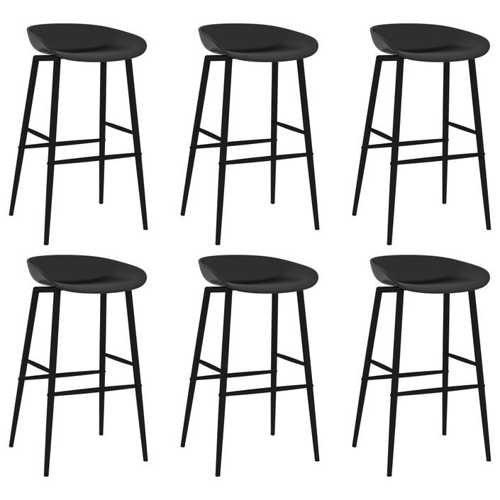 Ensemble de bar 7 pcs Blanc et noir 3 - Photo n°6