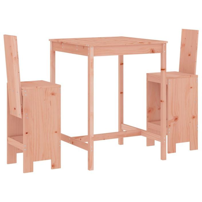 Ensemble de bar de jardin 3 pcs bois massif de Douglas - Photo n°1