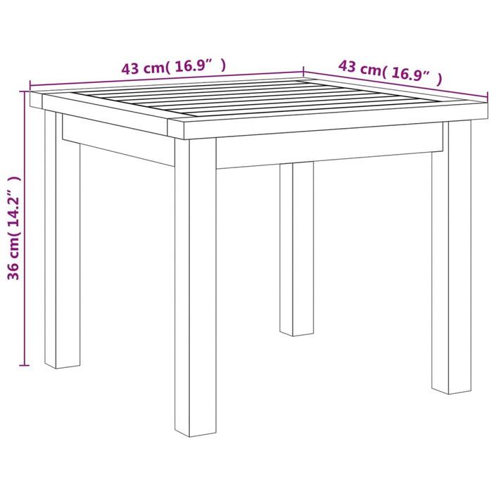 Ensemble de bistro 3 pcs beige résine tressée et bois d'acacia - Photo n°11