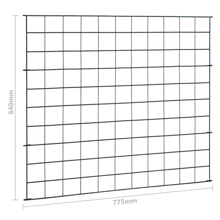 Ensemble de clôture d'étang 77,5x64 cm Vert - Photo n°7