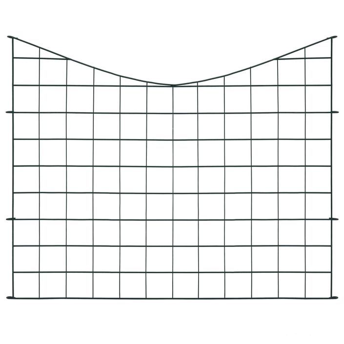 Ensemble de clôture voûtée plus basse d'étang 77,5x64 cm Vert - Photo n°2