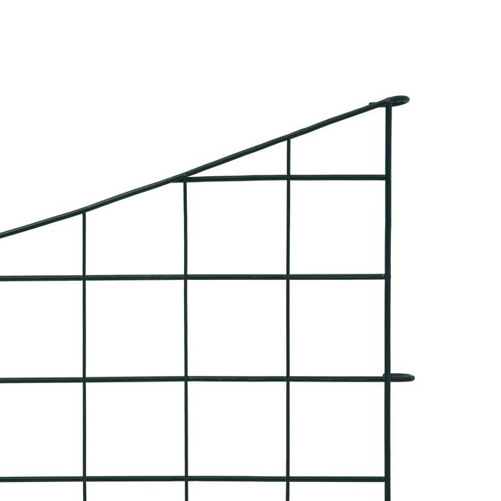 Ensemble de clôture voûtée plus basse d'étang 77,5x64 cm Vert - Photo n°4