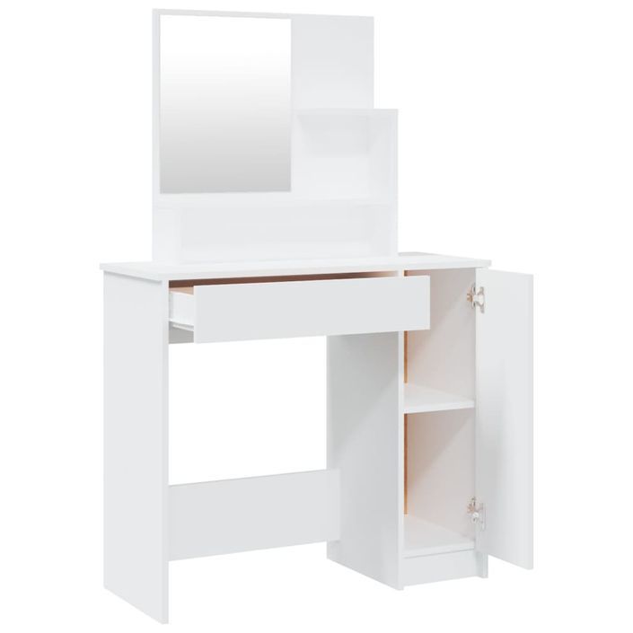 Ensemble de coiffeuse Blanc 86,5x35x136 cm - Photo n°5