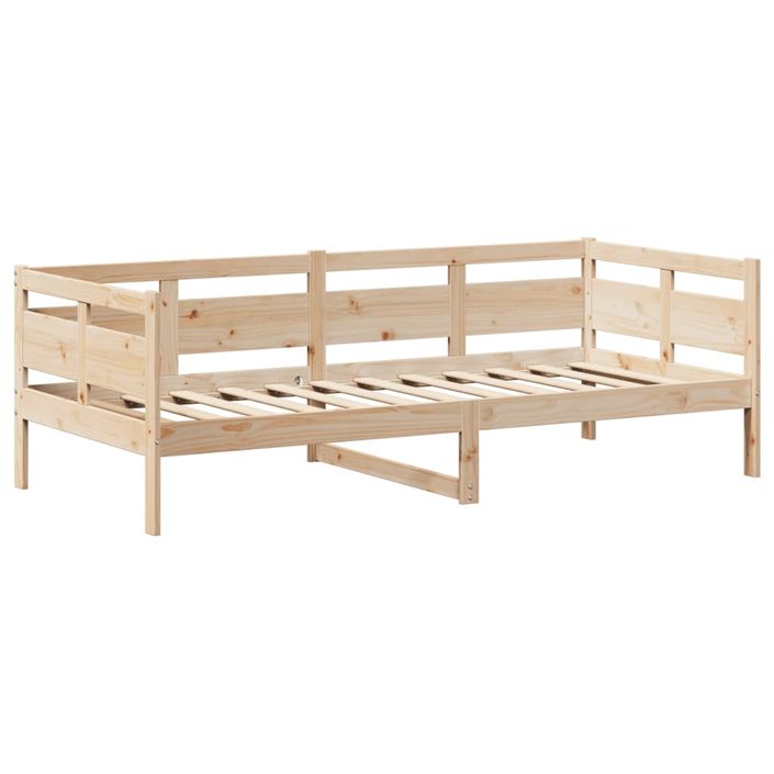 Ensemble de lit de jour et de banc et toit 90x190 cm pin massif - Photo n°6