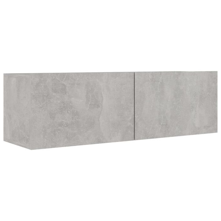 Ensemble de meuble TV 5 pcs Gris béton 7 - Photo n°6