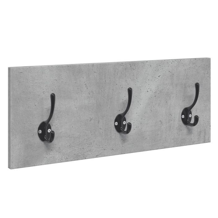 Ensemble de meubles de couloir 4 pcs gris béton bois ingénierie - Photo n°5