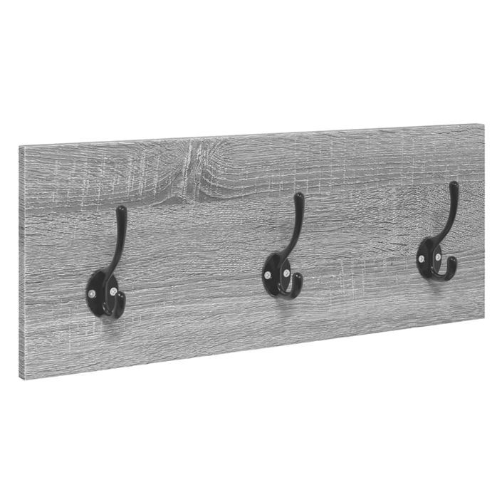 Ensemble de meubles de couloir 4pcs sonoma gris bois ingénierie - Photo n°5