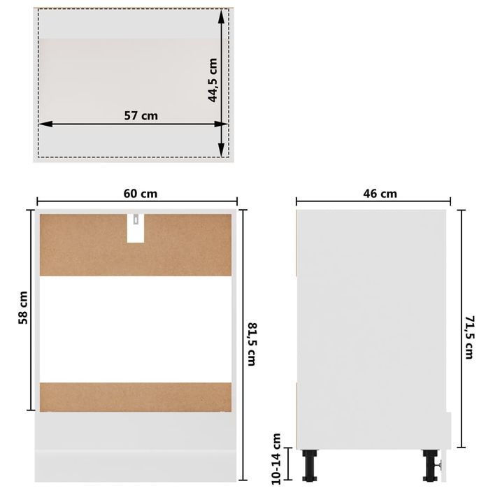 Ensemble de meubles de cuisine 7 pcs Blanc - Photo n°11