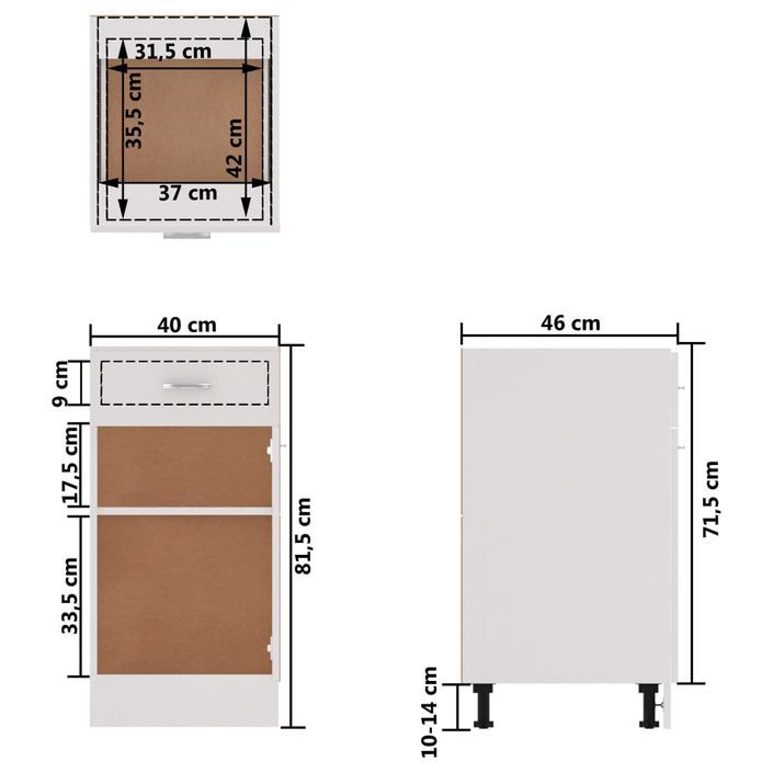 Ensemble de meubles de cuisine 8 pcs Blanc - Photo n°10