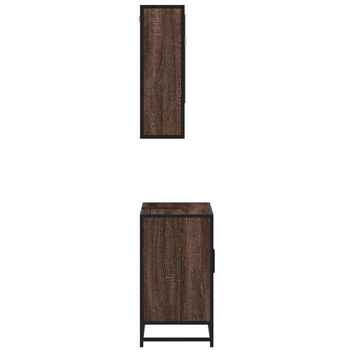 Ensemble de meubles de salle de bain 2 pcs Chêne marron - Photo n°6