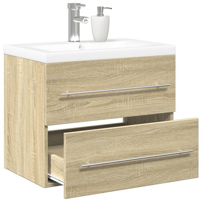 Ensemble de meubles de salle de bain 2 pcs chêne sonoma - Photo n°1