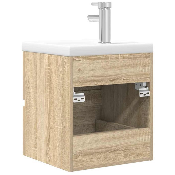 Ensemble de meubles de salle de bain 2 pcs chêne sonoma - Photo n°8