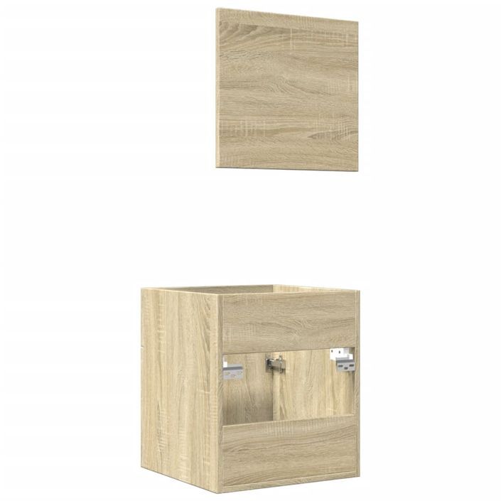 Ensemble de meubles de salle de bain 2 pcs chêne sonoma - Photo n°7