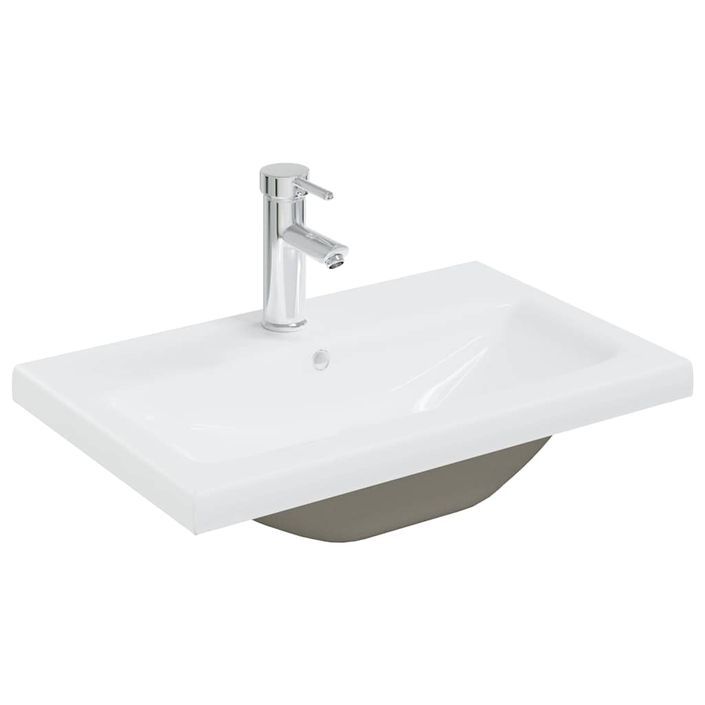 Ensemble de meubles de salle de bain 2 pcs gris béton - Photo n°5