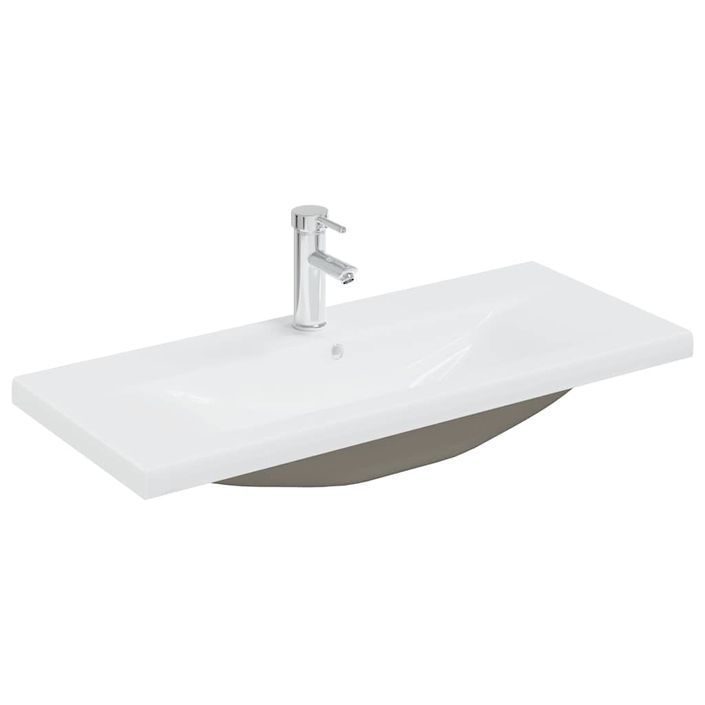 Ensemble de meubles de salle de bain 2 pcs gris béton - Photo n°6