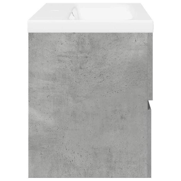 Ensemble de meubles de salle de bain 2 pcs gris béton - Photo n°5