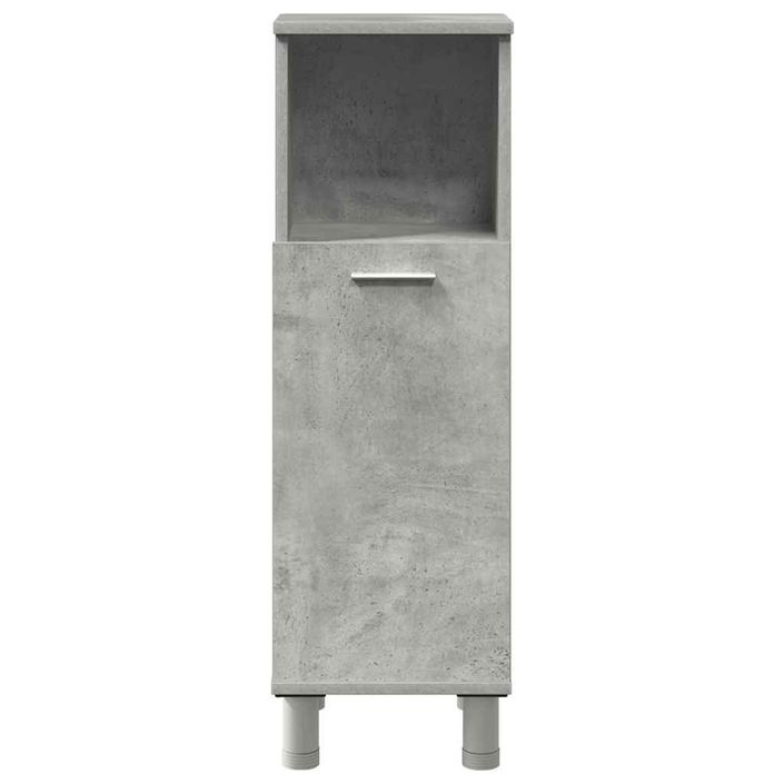 Ensemble de meubles de salle de bain 3 pcs gris béton - Photo n°5