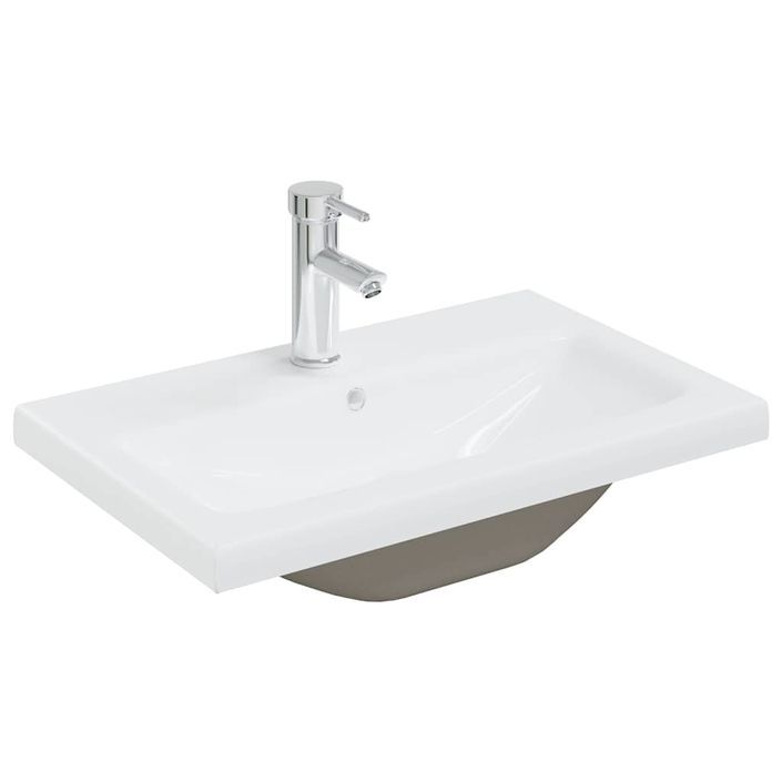 Ensemble de meubles de salle de bain 4 pcs chêne sonoma - Photo n°7