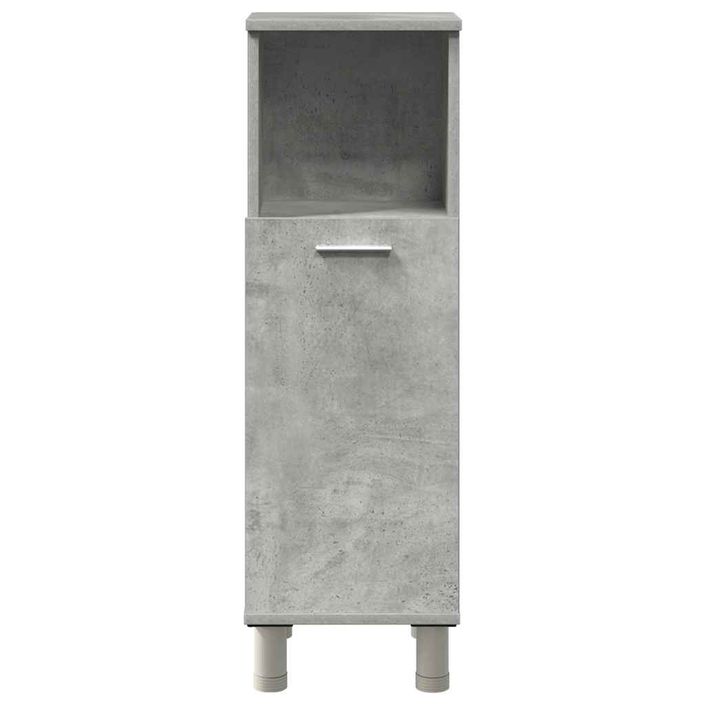 Ensemble de meubles de salle de bain 4 pcs gris béton - Photo n°5