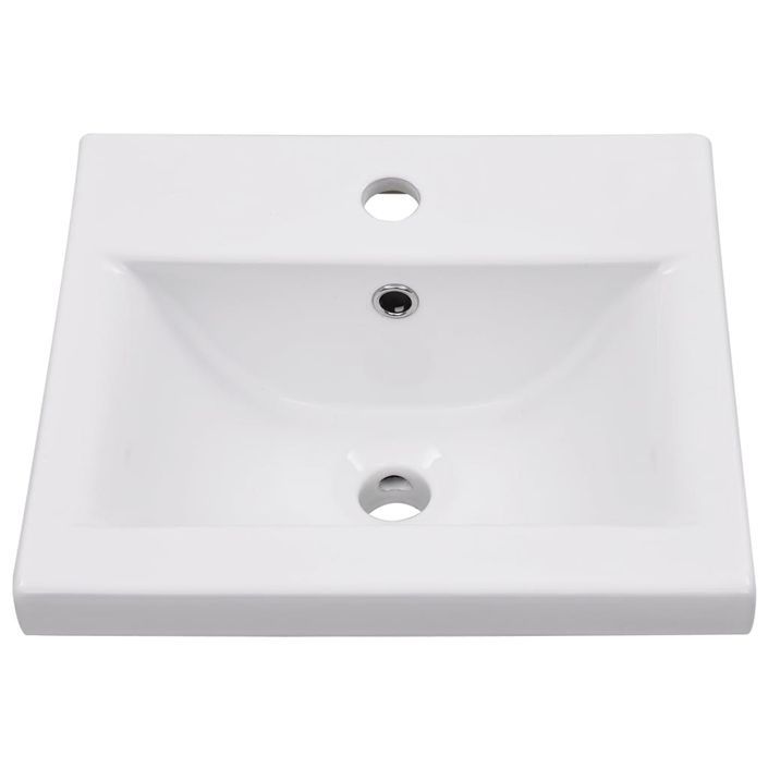 Ensemble de meubles de salle de bain 5 pcs gris béton - Photo n°9