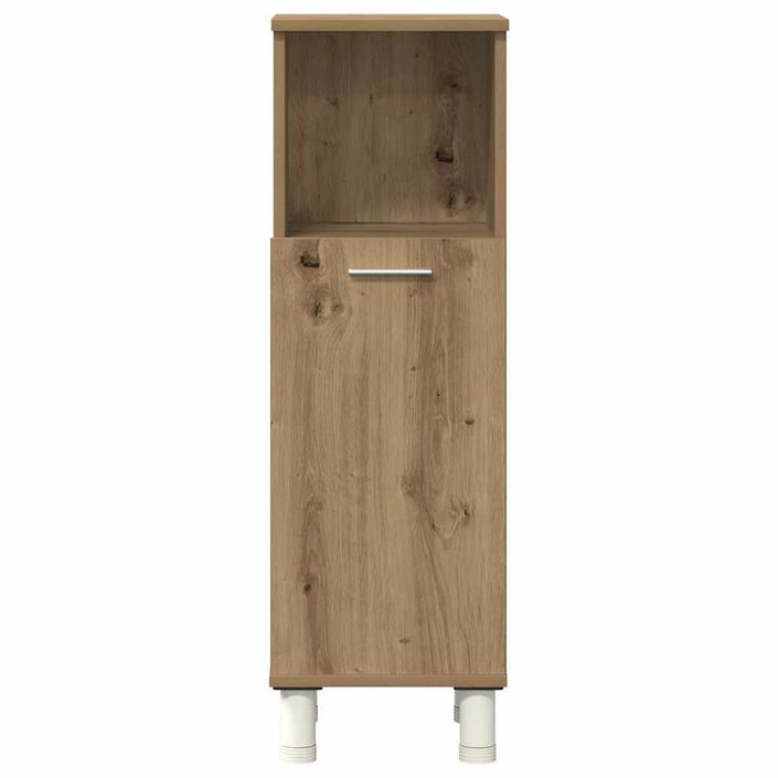 Ensemble de meubles salle de bain 4 pcs bois d'ingénierie - Photo n°5