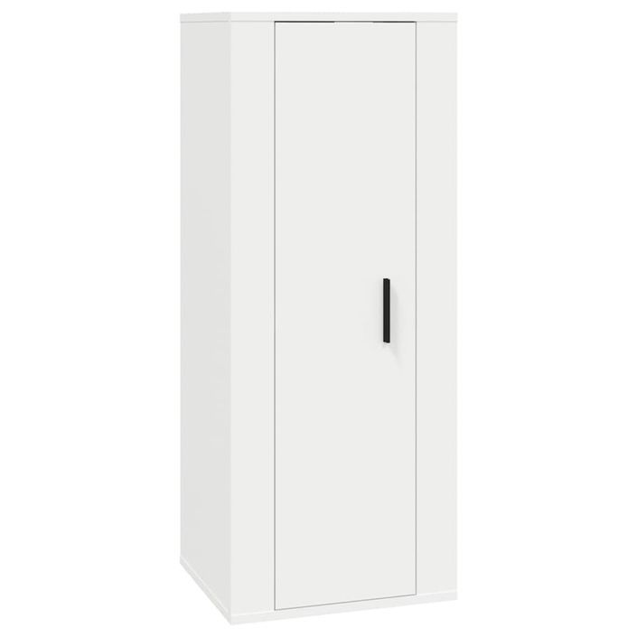 Ensemble de meubles TV 2 pcs Blanc Bois d'ingénierie - Photo n°5