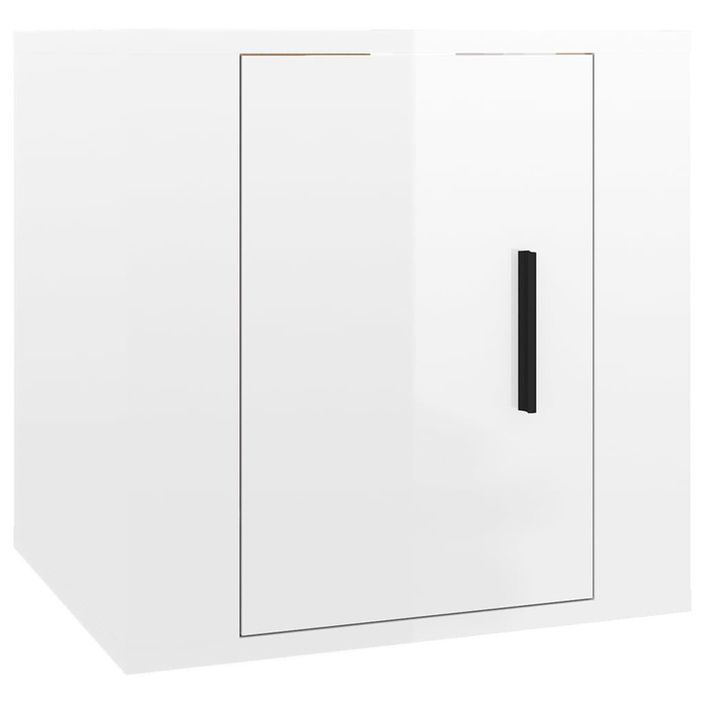 Ensemble de meubles TV 2 pcs blanc brillant bois d'ingénierie - Photo n°6